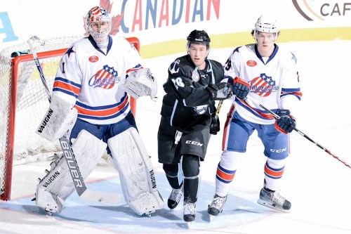 Magnus Hellberg will have company in Utica, as Brendan Leipsic was added to the AHL Western Conference All-Star roster. (Photo Credit: @TheAHL // Twitter)